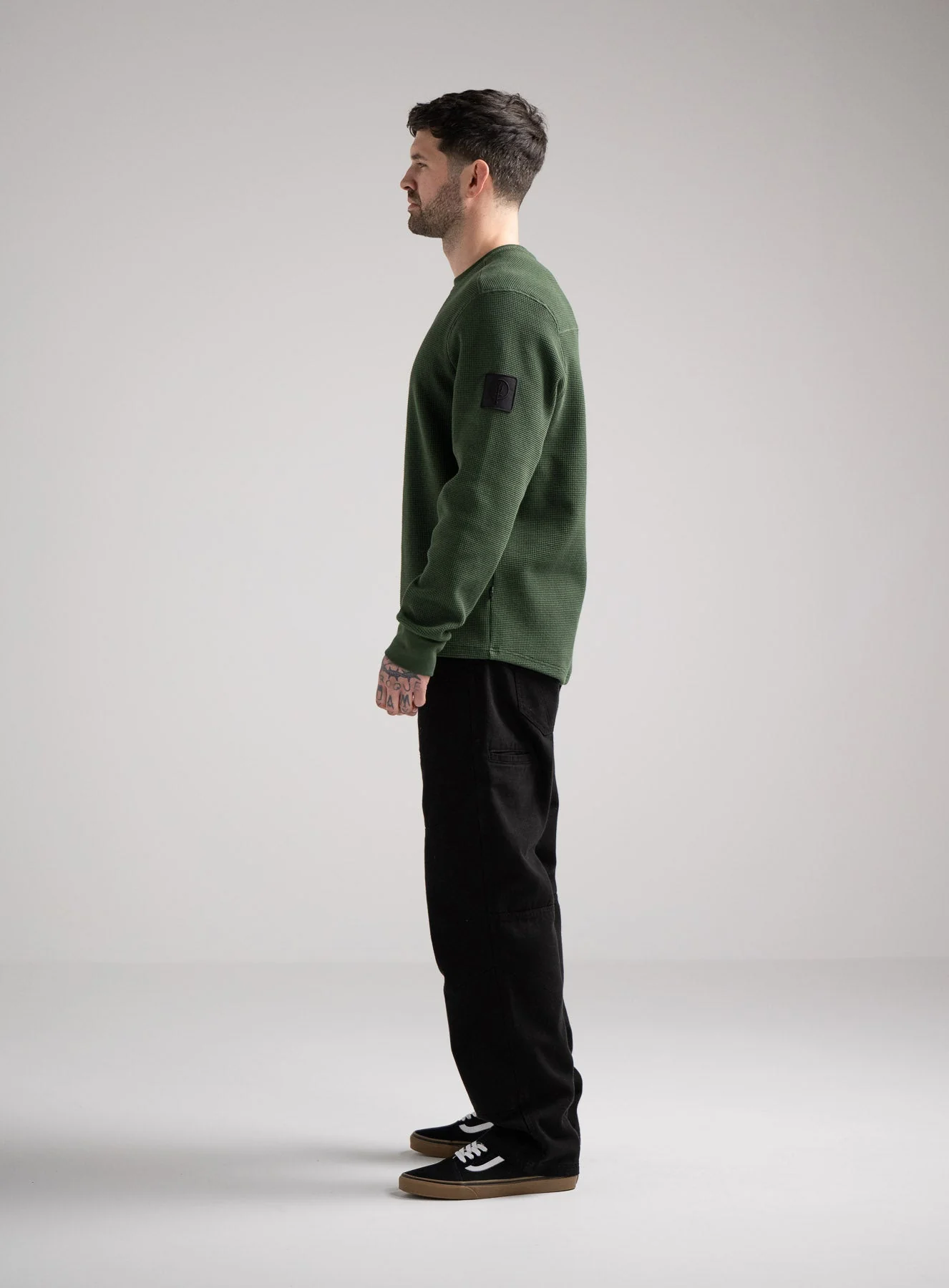DISSIDENT WAFFLE LONG SLEEVE T-SHIRT - Image 2